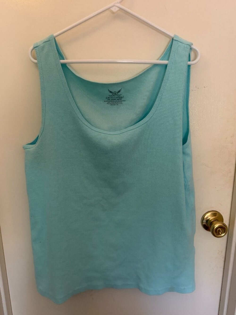 Faded Glory Power Blue Tank Top W 4X